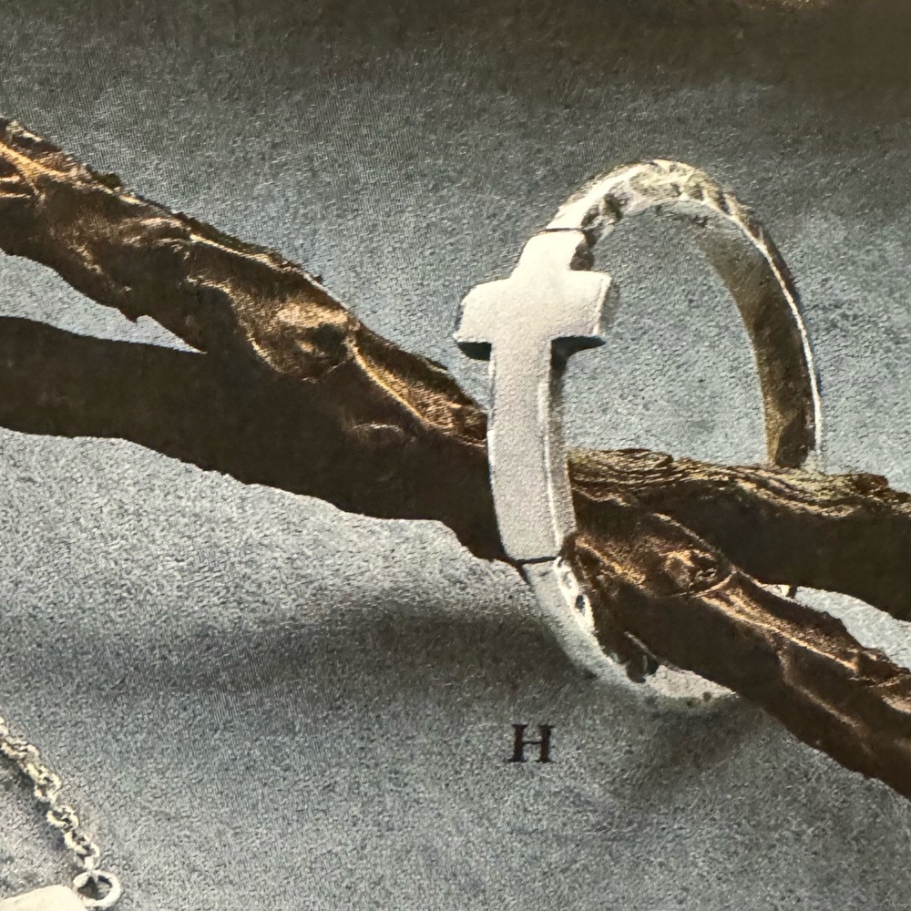 Silpada Simple Cross Ring In Pouch With Box - Picture 2 of 11